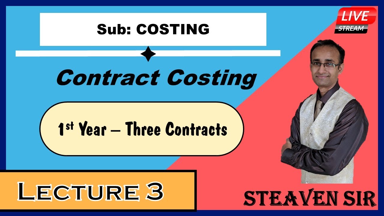 T.Y.B.com I S.Y.B.A.F I Subject-Costing I Chapter-Contract Costing I ...