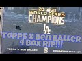 2020 Topps x Ben Baller – 4 BOX RIP!!!  Los Angeles Dodgers World Series Champion's SET AUTOGRAPHS!!