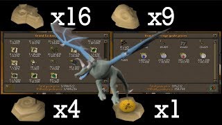 Loot from 500 Taloned Wyverns (fossil island) - OSRS