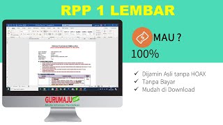 RPP 1 Lembar, Silahkan Download Gratis dan Lengkap DISINI