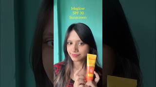 Meglow sunscreen 🧴🌼 #skincare #ad #sunscreen #selfcare #meglow #instareels #sunprotection