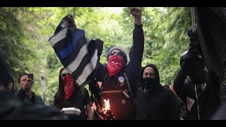 Thin Blue Racist Desecration Flag?