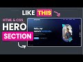 Responsive Modern Hero Section with HTML and CSS