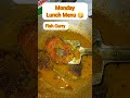 MONDAY SPECIAL LUNCH MENU 😋 #shorts #food #viral #lunch #lunchmenu #bengalifood #foodie #lunchthali