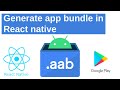 Generate app bundle React native | React native tutorial for bundle | Hindi