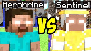 Herobrine vs Setinel Herobrine in minecraft
