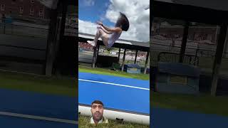 woah #flip #trampoline #parkour #gymnast #backflip #foryou