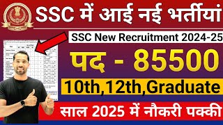 खुशखबरी! SSC New Vacancy 2024-25 | SSC GD MTS CGL CHSL 2025 Notification जारी | SSC Bharti 2025