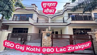 150 Gaj 3 BHK Double Storey Re Sale Kothi Nr Patiala Highway Zirakpur Nr Chandigarh