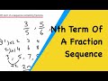 How To Find The Nth Term Of A Number Sequence Containing Fractions