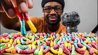 ASMR EATING TROLLI SOURBRITE CRAWLERS CANDY | ASMR TY