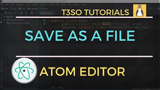 How to Save As a File in Atom Editor