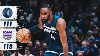 Minnesota Timberwolves Fall To Sacramento Kings In OT, 118-111 | 01.30.23