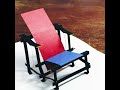 【iconic chair pop up card】 red u0026 blue chair by gerrit rietveld