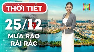 Dự báo thời tiết Hà Nội đêm nay, ngày mai 25/12 | Hà Nội trời nhiều mây, có mưa, mưa rào rải rác