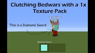 Clutching Bedwars with a 1x Texture Pack - Uncut Bedwars No Commentary