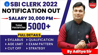 SBI Clerk 2022 Notification | Salary ₹ 30000 | Age, Syllabus, Exam Pattern, Salary, Vacancy | SBI JA