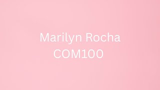 COM100 Mentor Insight Speech
