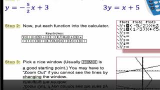 Traditional Algebra 1 Solving Linear by Graphing 8.1 Flippedmath
