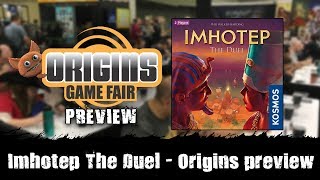 Imhotep: The Duel - Origins 2019 game preview