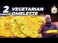 2-Minute Vegetarian Omelette | Veg. Omelette Recipe in Tamil | Chef Damu