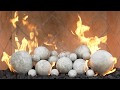 Grand Canyon Gas Logs Silver Cannon Fireballs