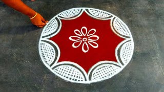 Pongal kolam easy and beautiful🌹sankranthi muggulu🌹dhanurmasam muggulu design🌹friday special rangoli