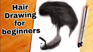 How to draw Realistic hair | for beginners