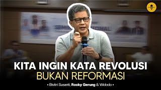 Titi Nol Penegakan Hukum - Rocky gerung, Bivitri Susanti dan Widodo