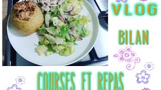 ★ Vlog ★ Aie mon dos ! Repas, Courses, bilan