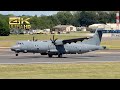 (4K) Leonardo P-72A ATR-72 600MP Italian Air Force MM62279 departure Fairford RIAT 2023