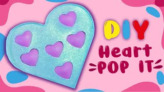 Heart POP IT -  VIRAL TIKTOK FIDGET TOY HACKS AND CRAFTS - DIY STRESS TOY IDEAS