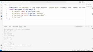 List of installed Software with PowerShell