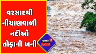 Valsad Weather News : વરસાદથી નીચાણવાળી નદીઓ તોફાની બની | Heavy Rainfall | News18 Gujarati