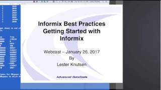 Best Practices for Getting Started with Informix