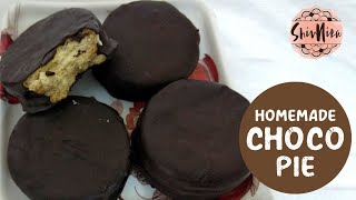 Lotte Choco Pie Recipe Using Marie Biscuit in 5 minutes | Homemade Choco Pie Recipe | 5minutes sweet
