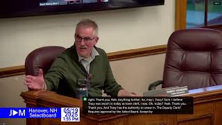 Hanover Selectboard 05/19/2025