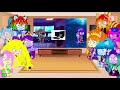 The 4 Rainbooms, Cozy Glow, Lemon, & The 4 Dazzlings react to Fnf Raging Gaming Glmv! (Very Insane!)