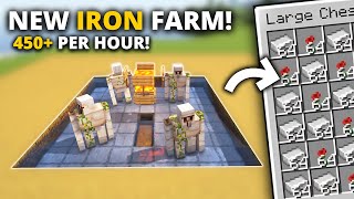 Minecraft NEW Iron Farm in 1.21+ NEW DESIGN - 450+ P/H!