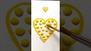 Yellow heart💛….#shorts #youtubeshorts #trending #viral #art #satisfying #painting