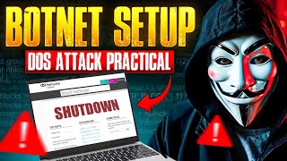 UFONET Botnet Setup || DOS Attack Practical 🔥🧑💻