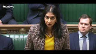 Live: Home Secretary Suella Braverman updates MPs on migrant boat tragedy | ITV News