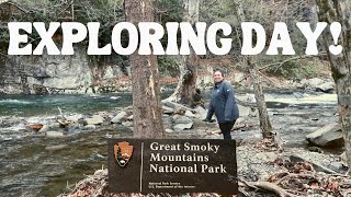 WINTER DRIVE THROUGH GREAT SMOKY MOUNTAIN NATIONAL PARK TO GATLINBURG | EXPLORING SCENIC PULL-OFFS