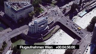 #vienna #austria #footage Helicopter Aerial Shots Vienna Austria with time code in frame