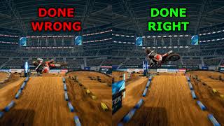 How to scrub a jump properly - Supercross The Game 3
