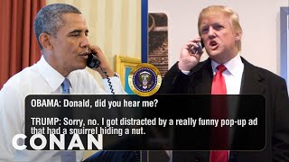 Trump And Obama’s Final Call Of 2016 | CONAN on TBS