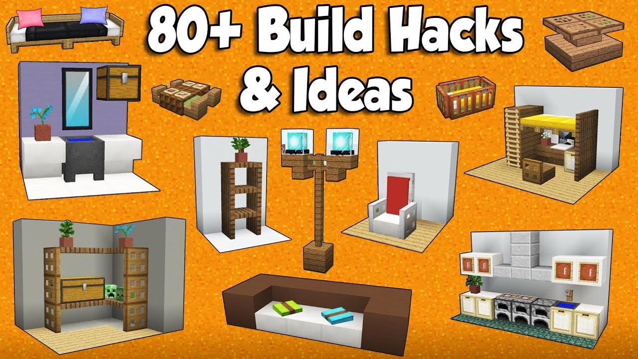 80+ MINECRAFT BUILD HACKS AND IDEAS - YouTube