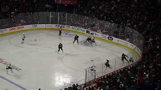 Charles Hudon of the Laval Rocket scores a power play goal vs. the Cleveland Monsters 10/4/19