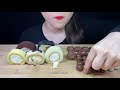 asmr convenience store dessert u0026chocolate mukbang 쫀득한 편의점 디저트와 달콤한 초콜릿 먹방 🍰🍫🥛