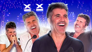 When Simon Cowell LAUGHS Out Loud! Top 10 FUNNIEST Comedians Ever! 😂
